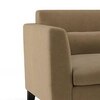 Lewis 1 Seater Fabric Sofa in Fawn Velvet Colour