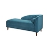 Korslund Velvet Chaise Lounger in T Blue Colour