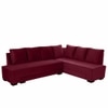 Melo 3 Seater Fold Out Sofa cum Bed  in Maroon Colour