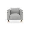 Diana 1 Seater Fabric Sofa In Grey Colour