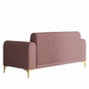 Veniza Velvet 2 Seater Sofa In Peech Colour