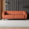 Zenith 3 Seater Leather Sole in Warm Brown Colour
