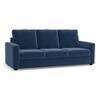Apollo Compact Sofa Set (Colour : Lapis Blue, Cushion : Hard, Back Type : High Back, Seater : 3+1+1)