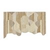 Abstract Handmade Natural Wool Wall Art Beige Geometric Textured 7 x 5 Feet