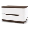 Baltoro Engineered Wood Bedside Table in White Finish
