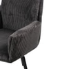 Ripple Fabric Dining Chair in Green Colour