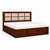 Eshaan Solid Wood Compact King Bed Box Storage Provincial Teak Finish Mattress 72 x 72 Inches