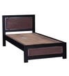 Coram Solid Wood Single Bed In Walnut Finish