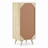 Ivara Solid Wood Chest of 5 Drawers in Natural Finish