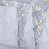 Grey Floral Comforter Quilted Reversible Cotton 350 Gsm Double Bed 240 X 220 Cms