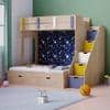 Pattern Dreams Bunk Bed with Storage in Oak Colour BKBB016