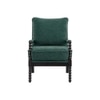 Luxe Boucle Fabric Lounge Chair in Green Colour