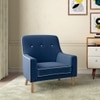 Hagen Fabric Lounge Chair in Cobalt Colour