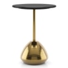 Della Marble Side Table in Epl Gold Finish