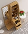 Hexa Red Wooden Dressing Table in Giant Wood Colour