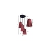 Esteban Maroon Natural Fiber Cluster Hanging Light