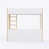 Pine Tree Single Size Bunk Bed In White & Pink Colour