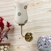 Devansh Metal Electric Wall Light in Gold Colour with Multicolor Shade Count of 1 Light