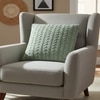 Colette Granite Green Knitted Cushion Cover  16X16 Inches