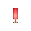 Red cotton table lamp with Steel Base -43