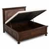 Planetarium Solid Wood King Size Bed in Walnut