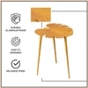 Cosmo Aluminium Side Table in Gold Colour