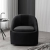 Chrishun Solid Wood Accent Chair in Black Colour