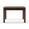 Diner 4 Seater Dining Table In Dark Walnut Finish