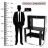 Spydercraft Daisy Modern Study Table in Black Finish