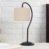 off-white cotton Curvy table lamp with Iron Base (SP01)