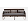 Nehmat 3 Seater Wooden Sofa