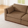 Mellow 2 Seater Sofa In Soft Fabric Brown Color