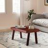 Mayfield Sheesham Wood Contemporary Rectangle Coffee Table In Honey Finish