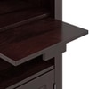 Mateo Solid Wood Bar Cabinet (Mahagony Finish)
