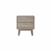 Scandinavian Madrid Solid Wood Bedside Table in Beige Colour