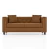 Windsor Premium 2 Seater Fabric Sofa in Ochre velvet Colour