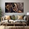 The Castle Decor Lord Ganesha Wall Painting Wooden Framed 27x48 Inch (Style 10)