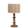 Devansh Bamboo Table Lamp With Wood Base -(7X7X15.5 Inches)-1