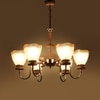 Eliante Chandelier, 6 Light Mild Steel Modern Ceiling Fixture