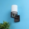Eliante Modern Wall Lights Mild Steel, Glass & Glass Material Brown,Gold & White Finish