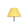 Marieke Yellow Fabric Floor Lamp with Black Iron Base