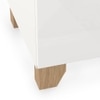 Oslo High Gloss Tall Chest Of Five Drawers Finish - white