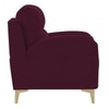 Osbert Velvet 1 Seater Sofa in red wine Color