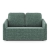 Kobi 2 Seater Fold Out Sofa Cum Bed in Speckled Teal Colour