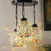 Phillip Multicolour Glass Cluster Hanging Light