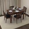 Diner 4 Seater Dining Table Set (With Upholstered Chairs)