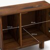 Terence Solid Wood Bedside Table in Teak Finish