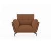 Vetra 1 Seater Leather Sofa In Pecan Brown Colour