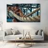 The Castle Decor Motivational Art Wall Painting Wooden Framed 27x48 Inch