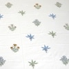 Dina White Floral 400 TC Cotton Flat Super King Size Bedsheet with 2 Pillow Covers – Threads